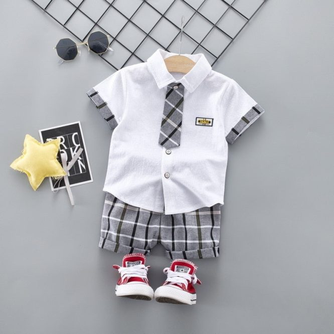 Boys Linen 2 Pcs Set - Image 3