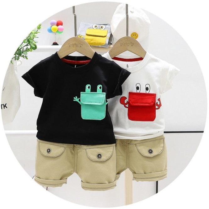 Boys Smiley Pocket 2 Pcs Set - Image 7