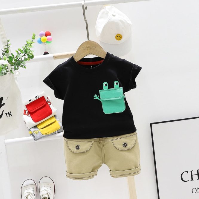 Boys Smiley Pocket 2 Pcs Set - Image 5