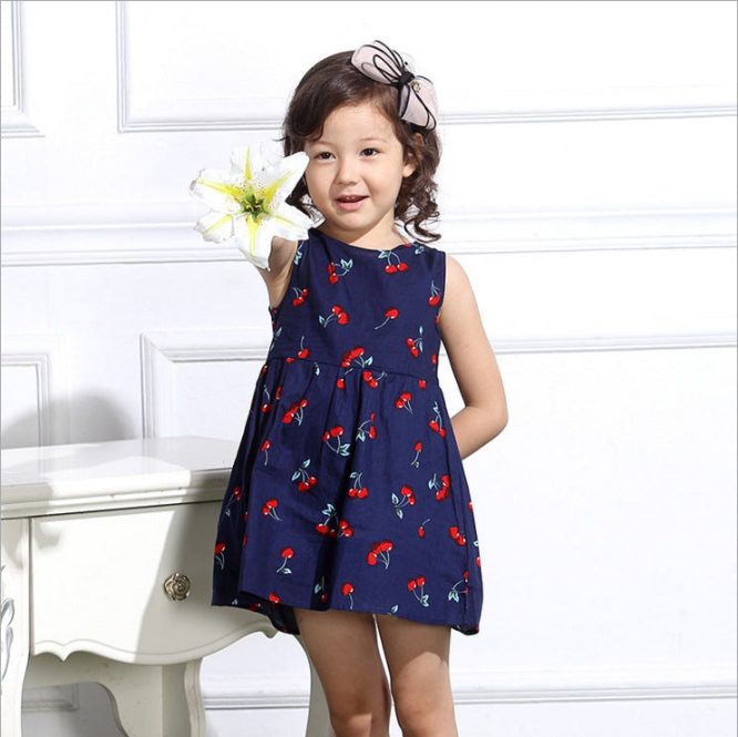 Girls Multi Print Dress - Image 7