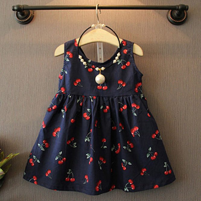 Girls Multi Print Dress - Image 2