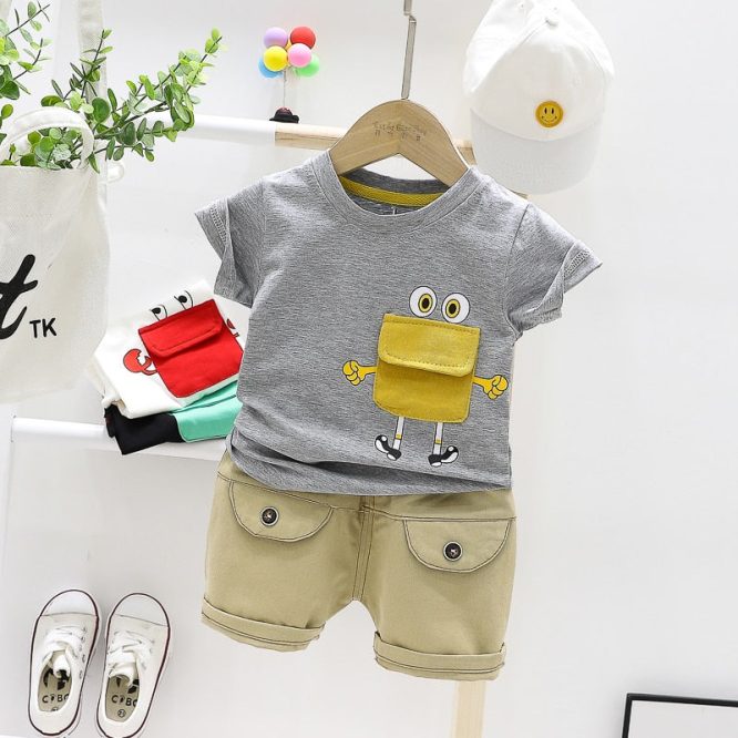 Boys Smiley Pocket 2 Pcs Set - Image 4
