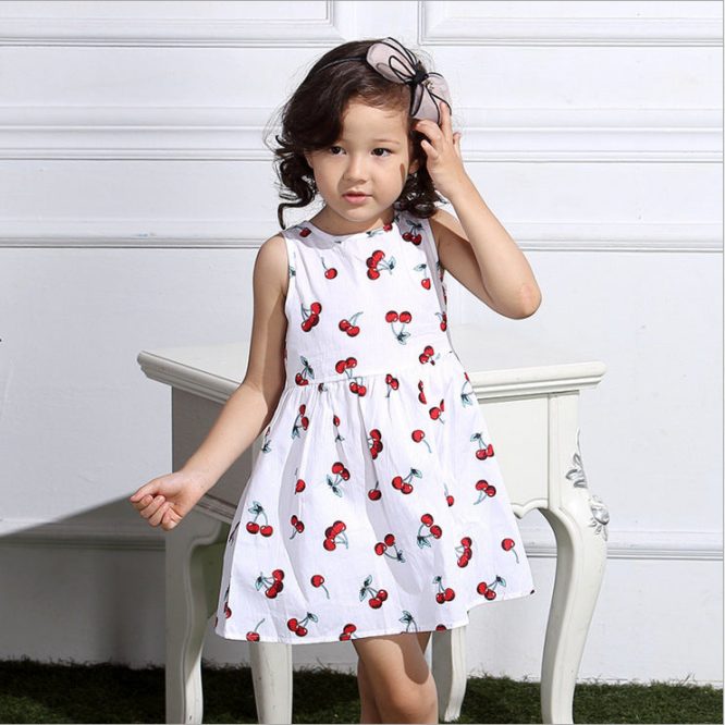 Girls Multi Print Dress - Image 9