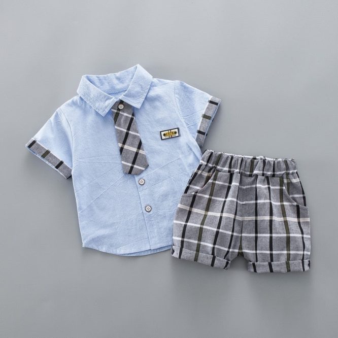 Boys Linen 2 Pcs Set - Image 4