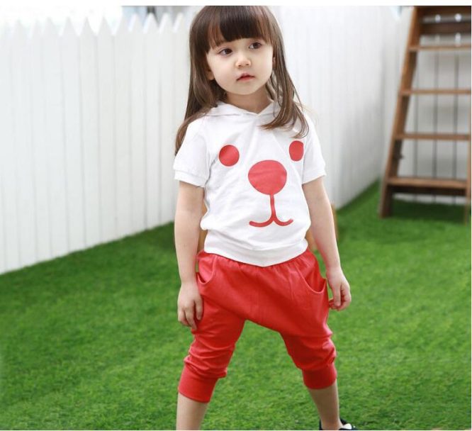 Boys And Girls Puppy Hooded 2 Pcs set - Image 4