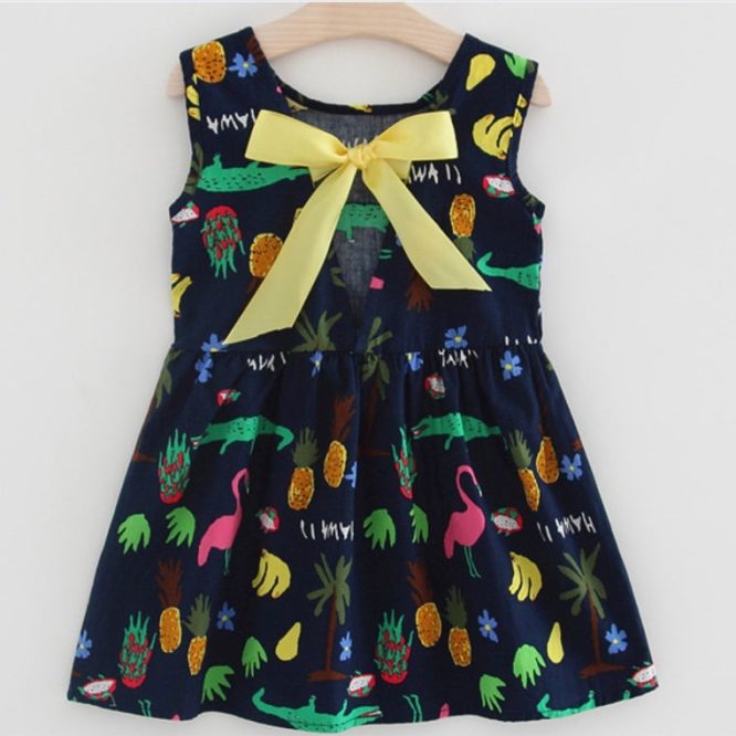 Girls Multi Print Dress - Image 17
