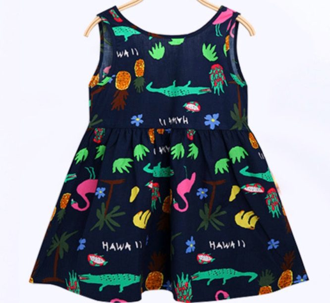 Girls Multi Print Dress - Image 16