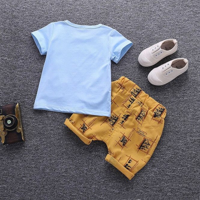 Boys Bowtie And Pockets 2 Pcs Set - Image 6