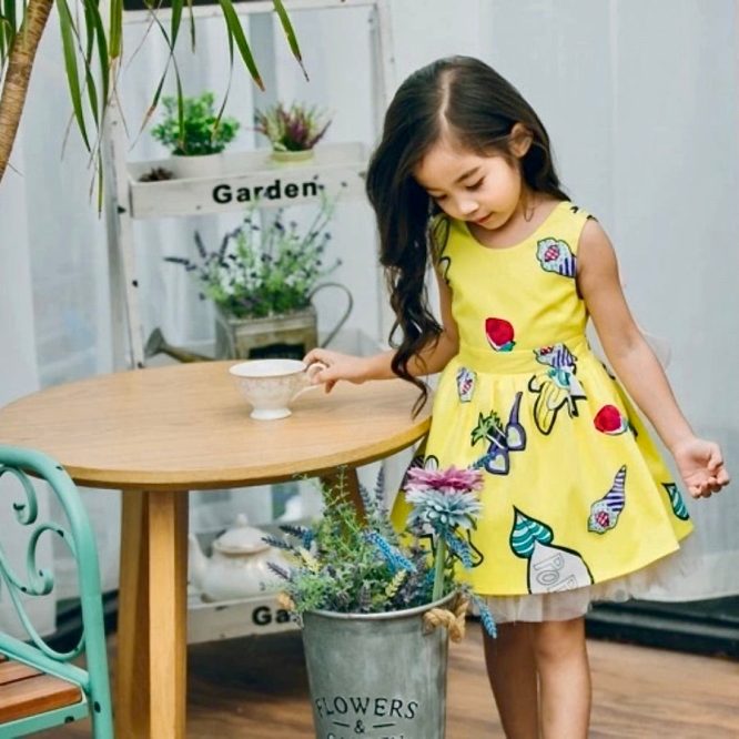 Girls Graffiti Print Tutu Dress - ONLY 4 LEFT !!!