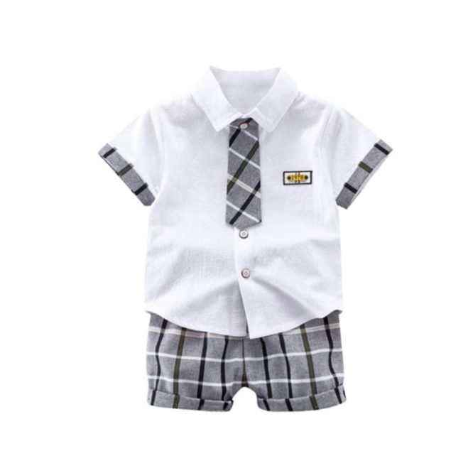 Boys Linen 2 Pcs Set - Image 5