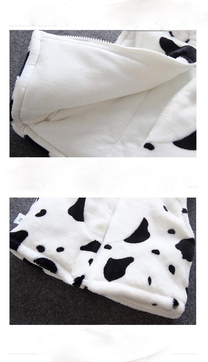 Boys And Girls  Fluffy Cartoon Hooded Vest - Image 11