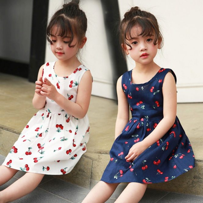 Girls Multi Print Dress - Image 15